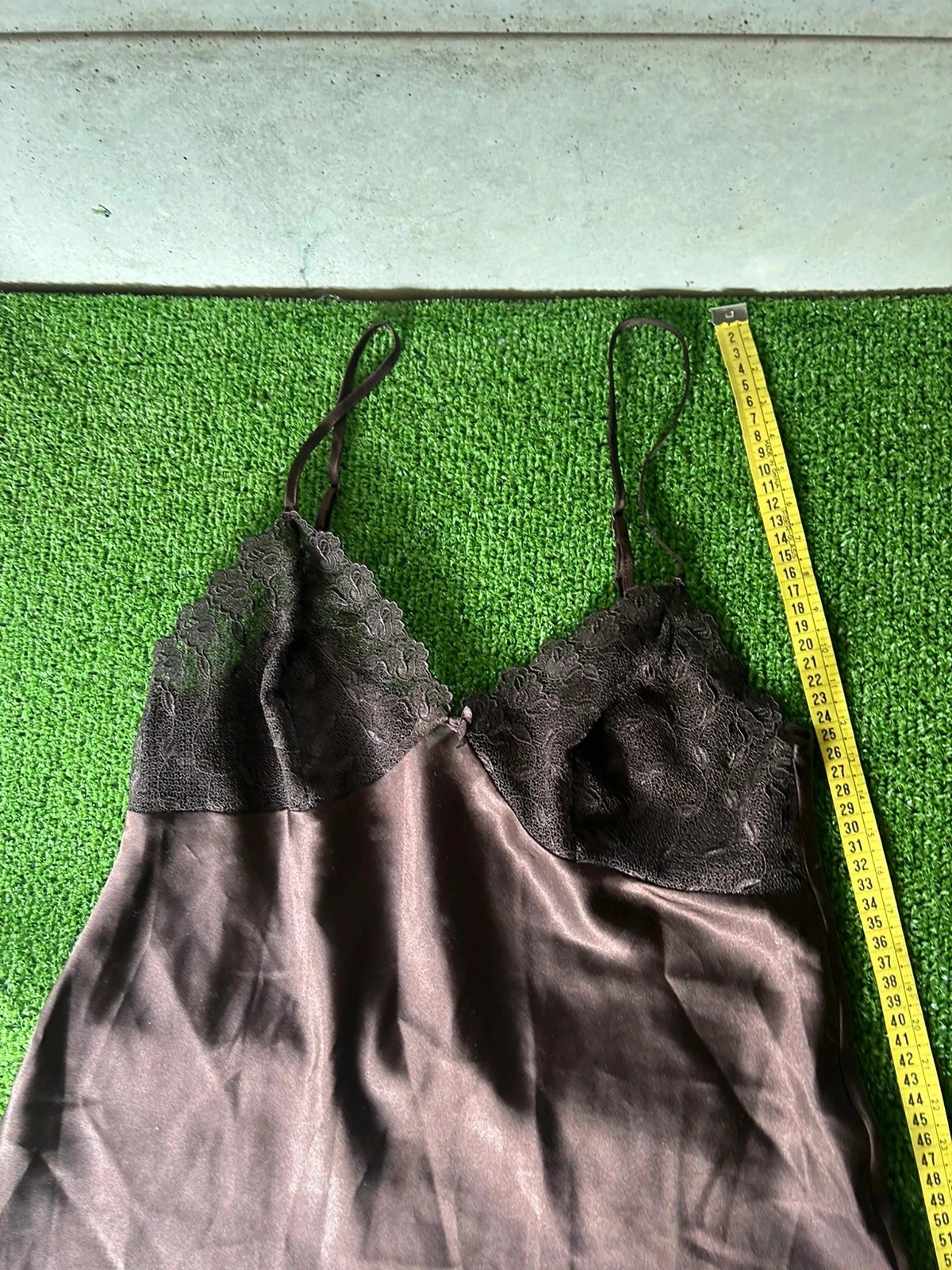 Brown lace chemise - Size 42 – photo 3